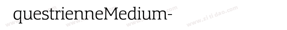 EquestrienneMedium字体转换