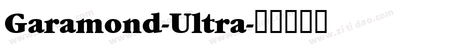 Garamond-Ultra字体转换