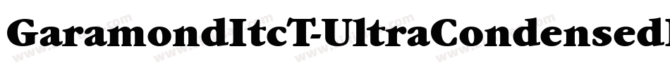GaramondItcT-UltraCondensedItalic字体转换