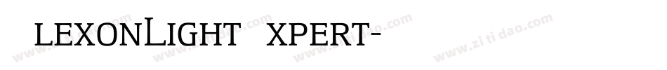 AlexonLightExpert字体转换