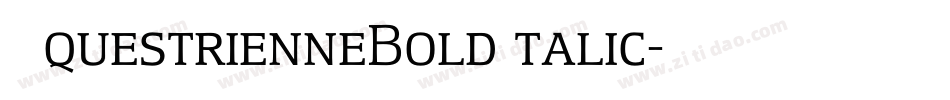 EquestrienneBoldItalic字体转换