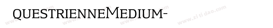 EquestrienneMedium字体转换