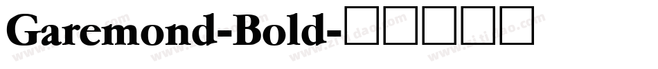Garemond-Bold字体转换