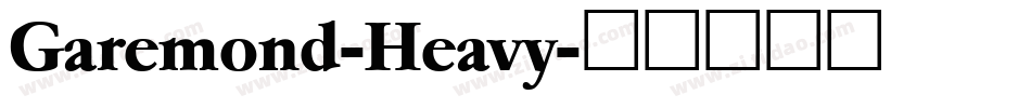 Garemond-Heavy字体转换