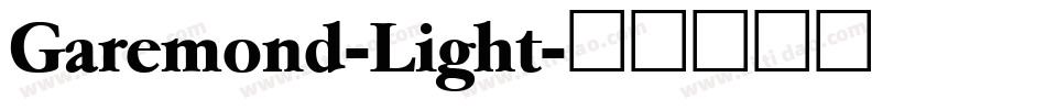 Garemond-Light字体转换
