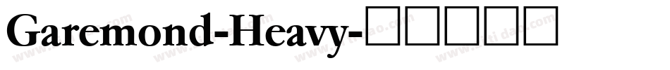 Garemond-Heavy字体转换