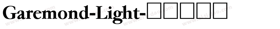 Garemond-Light字体转换