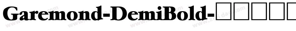 Garemond-DemiBold字体转换