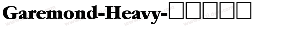Garemond-Heavy字体转换