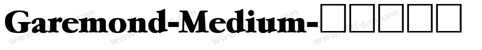 Garemond-Medium字体转换