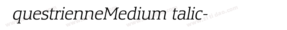 EquestrienneMediumItalic字体转换
