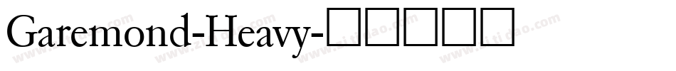 Garemond-Heavy字体转换