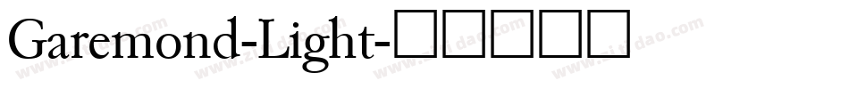 Garemond-Light字体转换