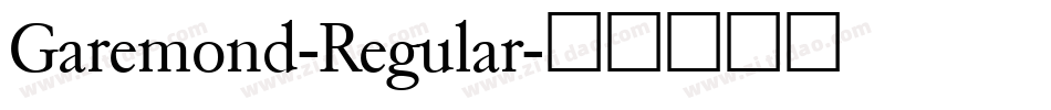 Garemond-Regular字体转换