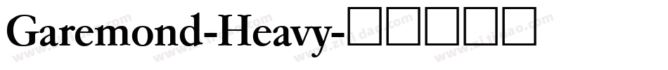 Garemond-Heavy字体转换
