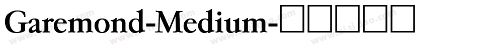 Garemond-Medium字体转换