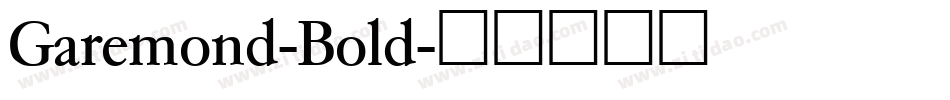 Garemond-Bold字体转换