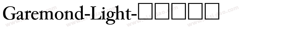 Garemond-Light字体转换