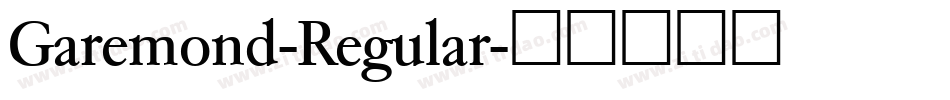 Garemond-Regular字体转换