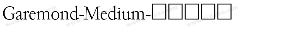 Garemond-Medium字体转换