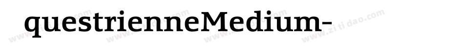 EquestrienneMedium字体转换