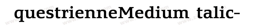 EquestrienneMediumItalic字体转换