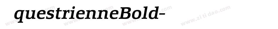 EquestrienneBold字体转换