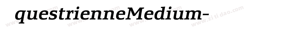 EquestrienneMedium字体转换