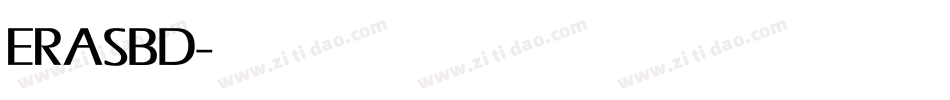 ERASBD字体转换