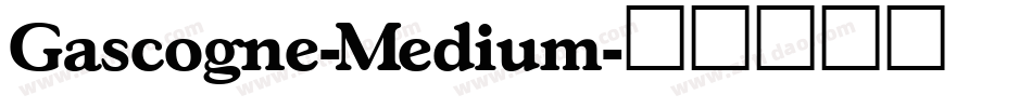 Gascogne-Medium字体转换