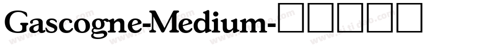 Gascogne-Medium字体转换