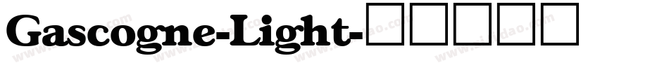 Gascogne-Light字体转换