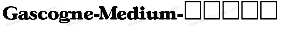 Gascogne-Medium字体转换