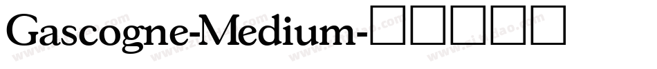 Gascogne-Medium字体转换