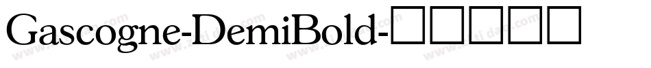 Gascogne-DemiBold字体转换