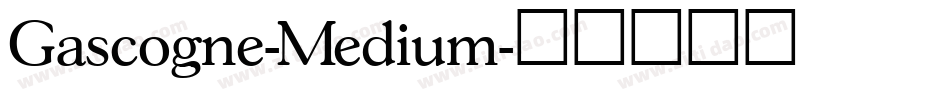 Gascogne-Medium字体转换