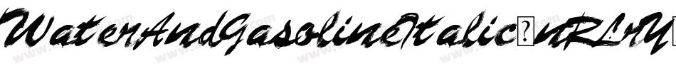 WaterAndGasolineItalic-nRLrY字体转换