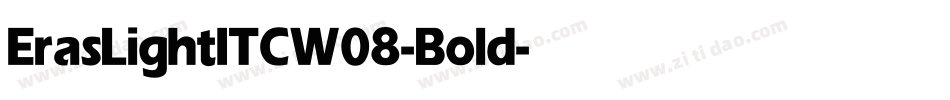 ErasLightITCW08-Bold字体转换