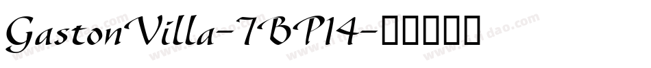 GastonVilla-7BP14字体转换