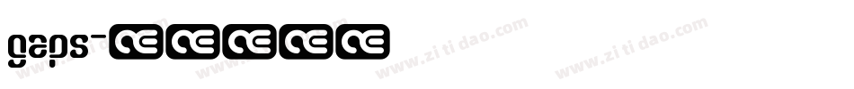 gaps字体转换