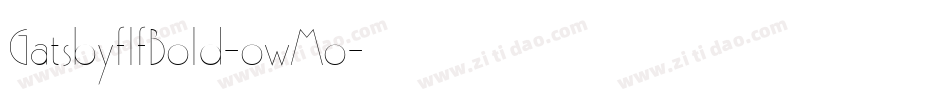GatsbyflfBold-owMo字体转换
