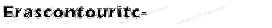 Erascontouritc字体转换
