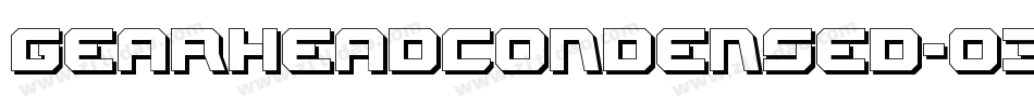 GearheadCondensed-03yr字体转换