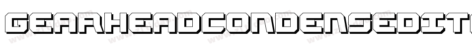 GearheadCondensedItalic-eBWO字体转换