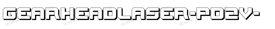GearheadLaser-pd2v字体转换