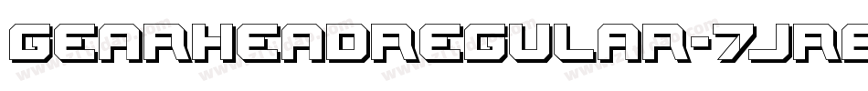 GearheadRegular-7JRE字体转换