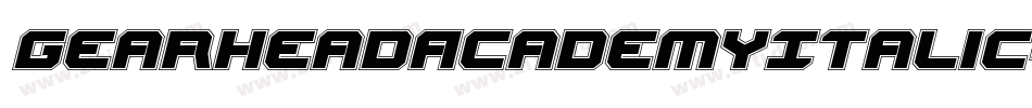 GearheadAcademyItalic-LXWy字体转换