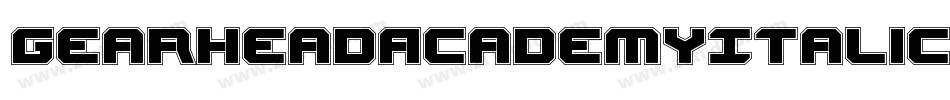 GearheadAcademyItalic-LXWy字体转换