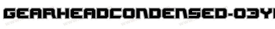 GearheadCondensed-03yr字体转换