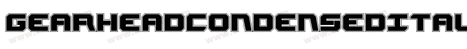 GearheadCondensedItalic-eBWO字体转换